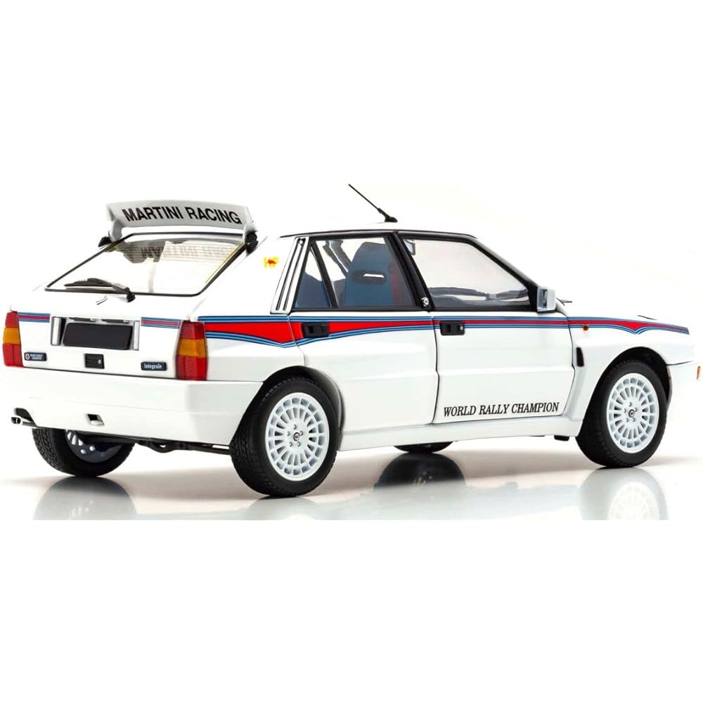 Kyosho Original 1/18 Lancia Delta HF Integrale Integrale 6 White Finished Product KY8344E