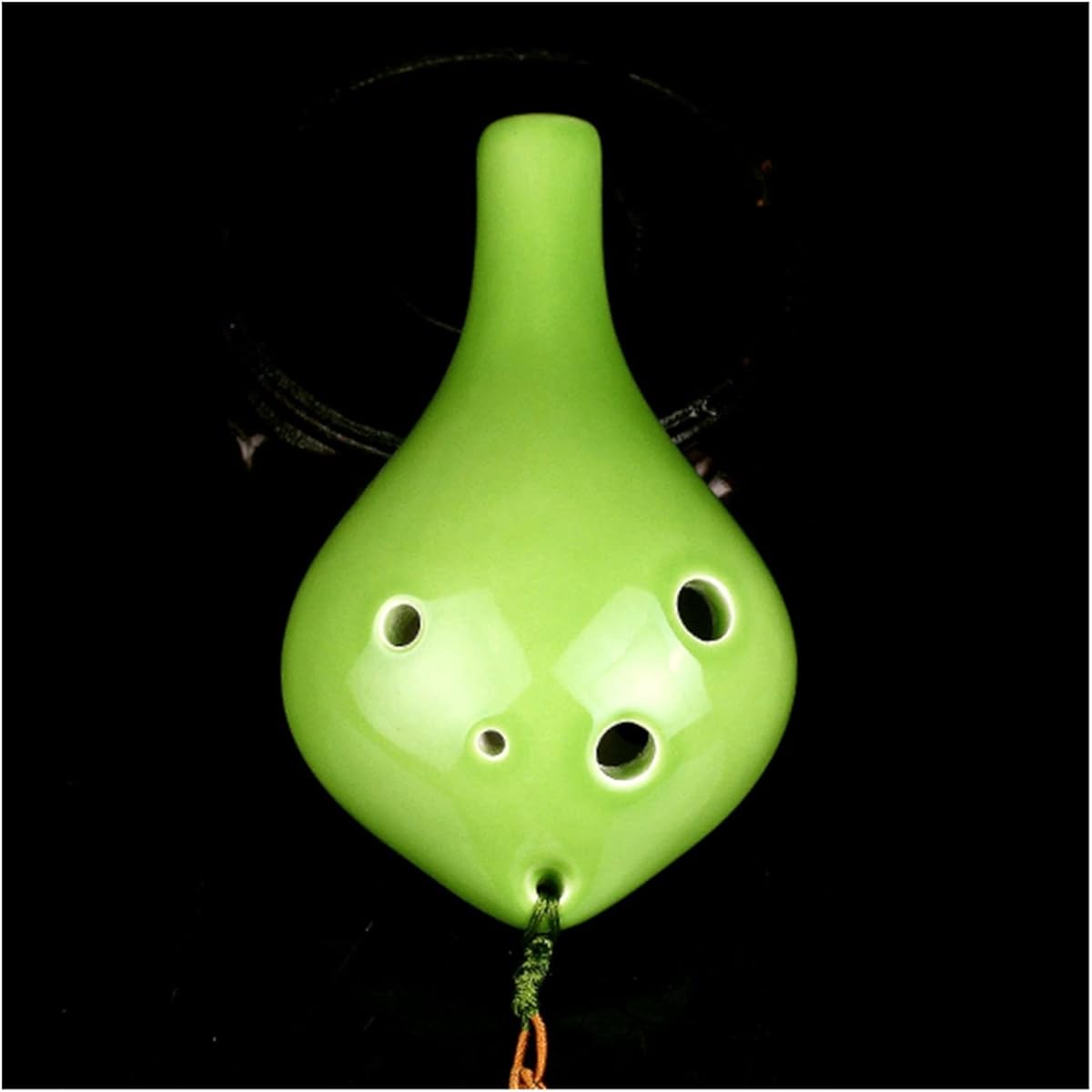 Long Mouth 6 Hole Alto C Tone Ceramic Ocarina Color Glaze 6 Hole AC Beginner Ocarina Musical Instrument Ocarina Instrument (4)