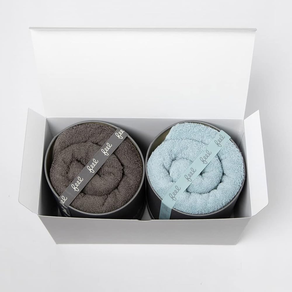 Nurture Towel ``Feel'' Bath Towel Gift Set of 2 (Moon Greige x Mist)