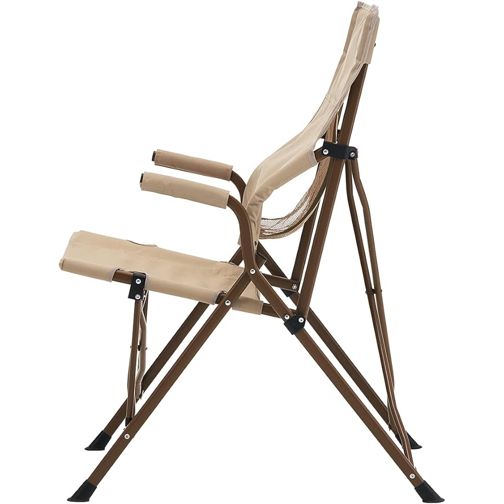 LOGOS Tradcanvas Work Back Chair 73173168 Beige Outdoor Folding Camping Chair Load Capacity 150kg