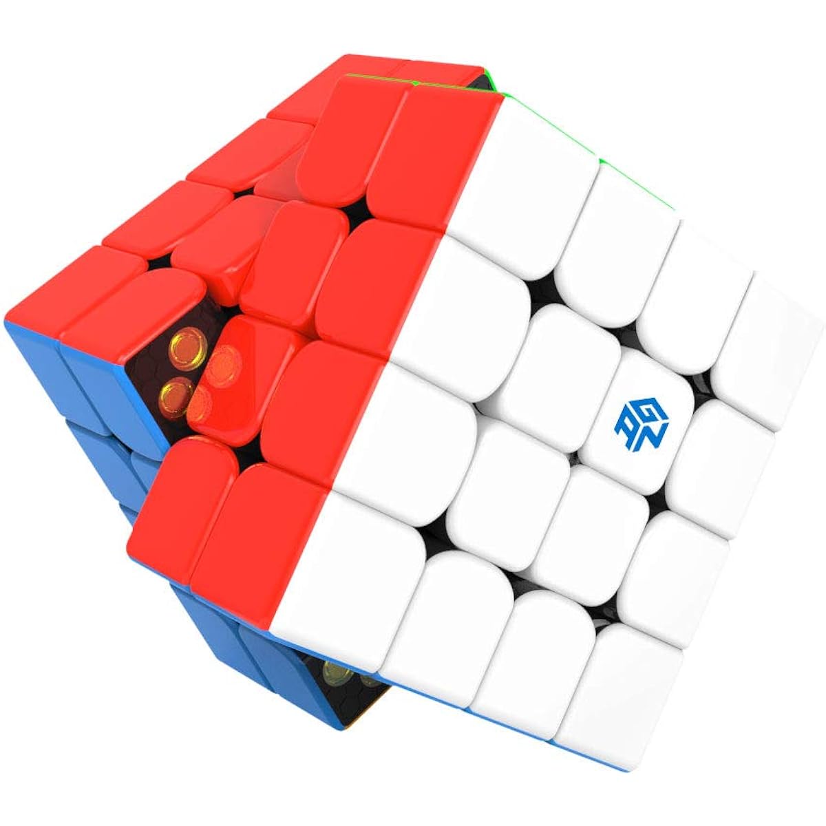 GAN460 M, Official Guncube Stickerless - GAN460 4x4 Competition Magnetic Cube Easy to Turn Magic Cube