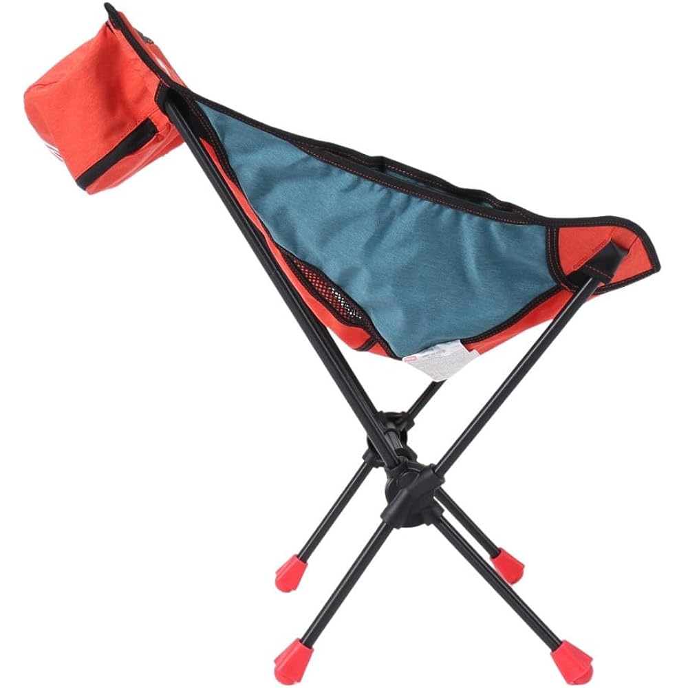 CHUMS Compact Chair Booby Footlow Chair Beige/Red H72 x W49 x D30cm CH62-1772-B044-00