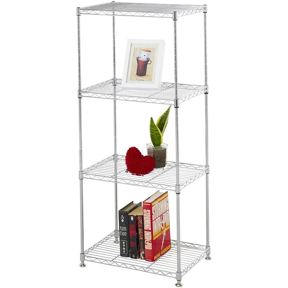 Doshisha Luminous Super Light 4-tier Mini Rack Gap Storage Rack Width 45.5 x Depth 30.5 x Height 104.5 cm Shelf board position can be changed in 2.5 cm intervals Overall load capacity 90 kg Rust-resistant Rust resistant Can be used around water Kitchen r