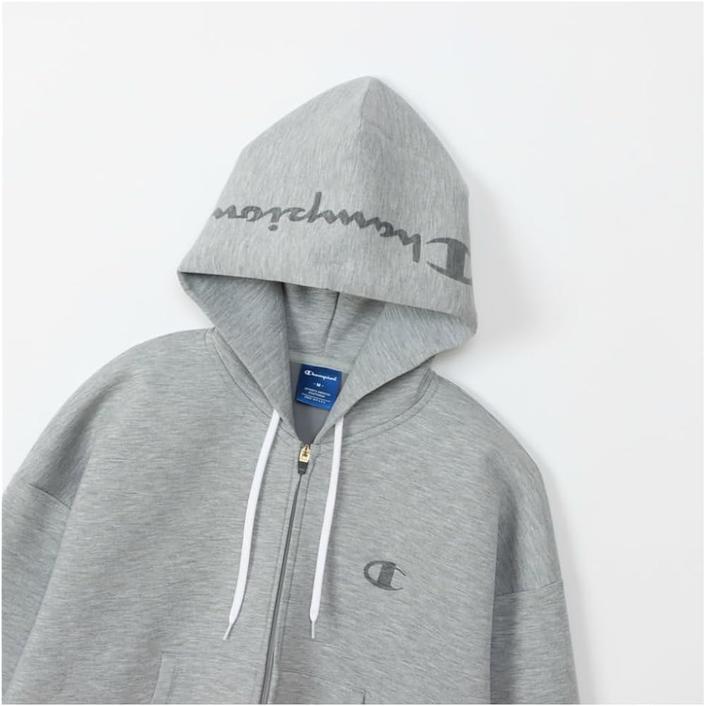 [Champion] Parka Long Sleeve Stretch Thermal WRAP-AIR Script Logo Zip Hooded Sweatshirt Women's Sports CW-YS101