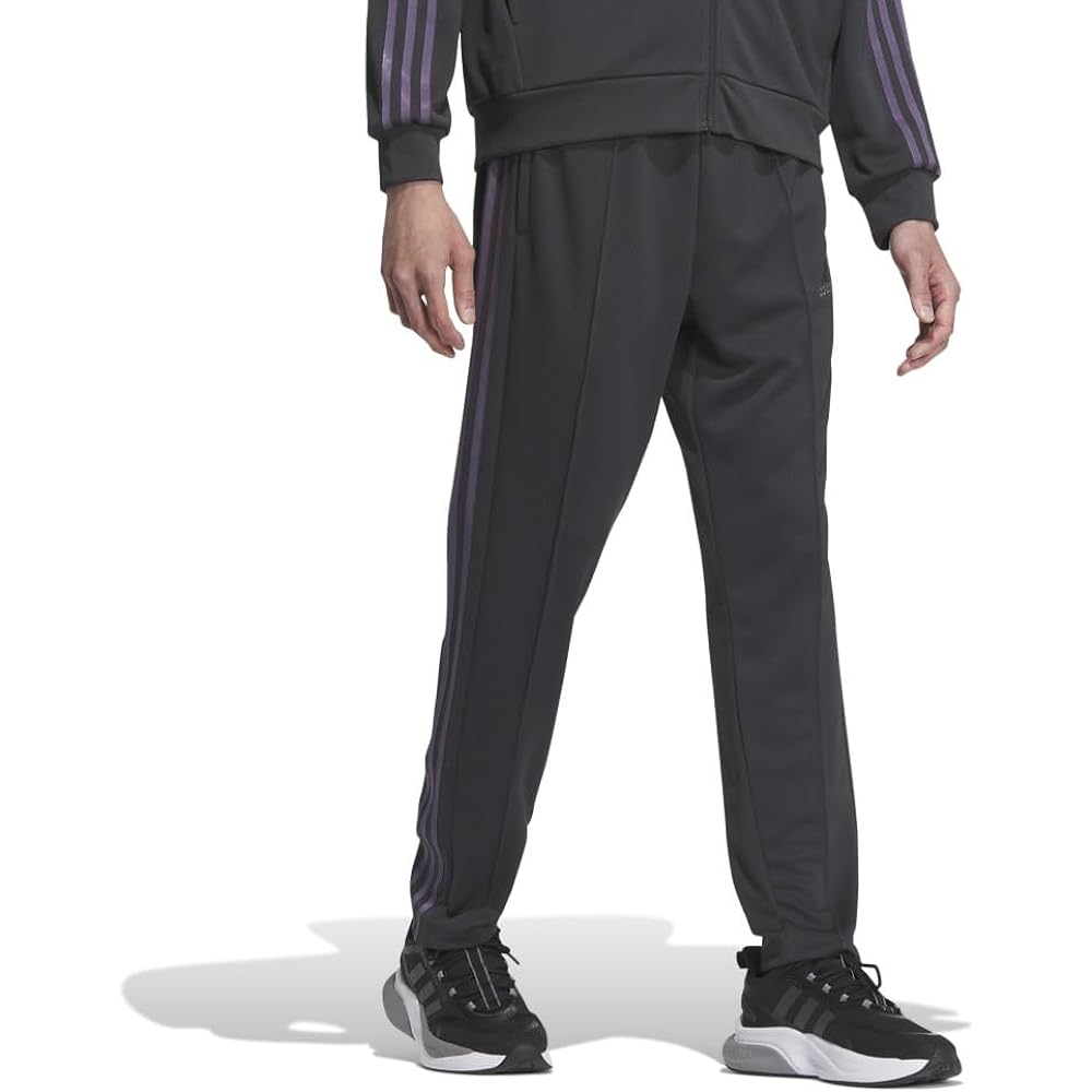 Adidas Men's Jersey Bottom 3 Stripes Double Knit Track Pants