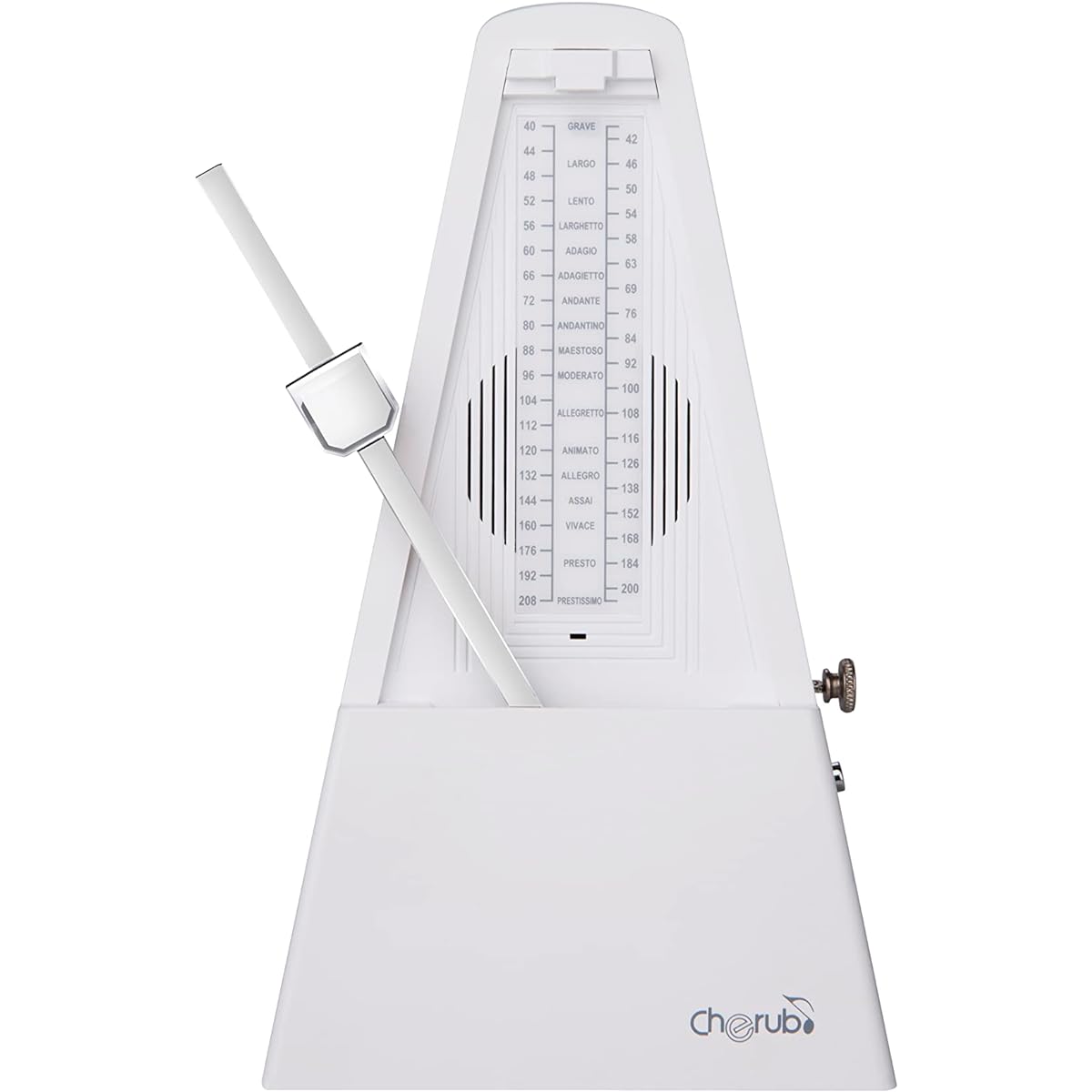 Cherub Rechargeable Digital Metronome Rechargeable over and over USB Type-Micro B charging Classic design Simple operation 6 metronome sounds to choose from WSM-290P