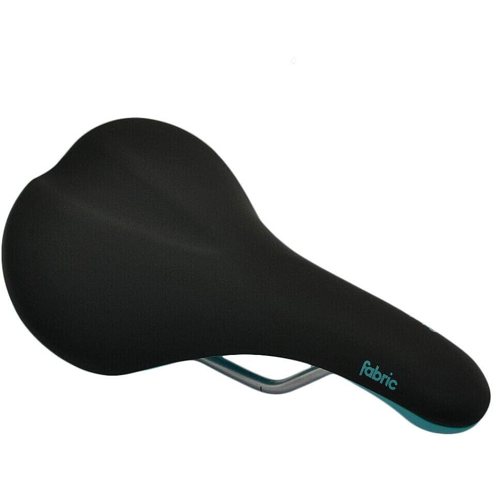 Fabric Scoop Elite Gel Radius MTB Road Bike Comfort Saddle, Black x Blue, VL1952