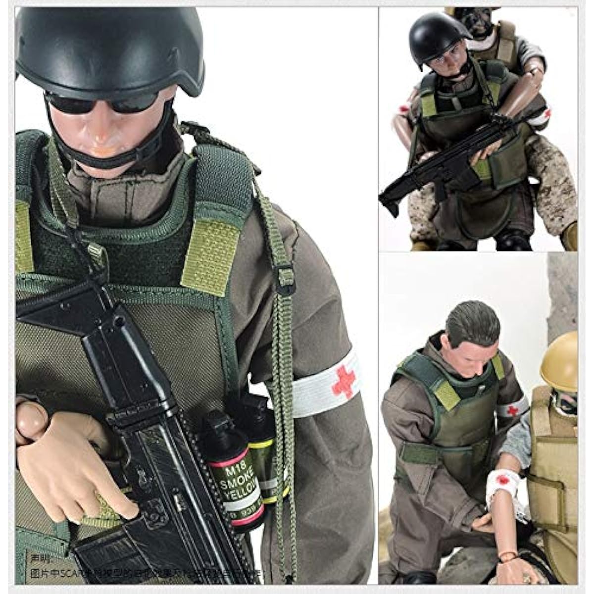 7Buy 12" Action Figures Toy 1:6 Stand Bendable Soldier Figure Model Toy (Military Policeman)