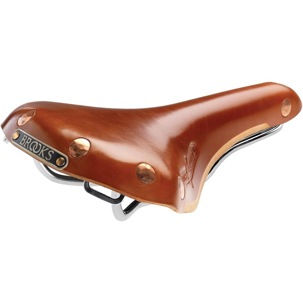 BROOKS Leather saddle, sports model with slender and beautiful chrome-plated rails SWIFT CHROME [Genuine Japanese product]