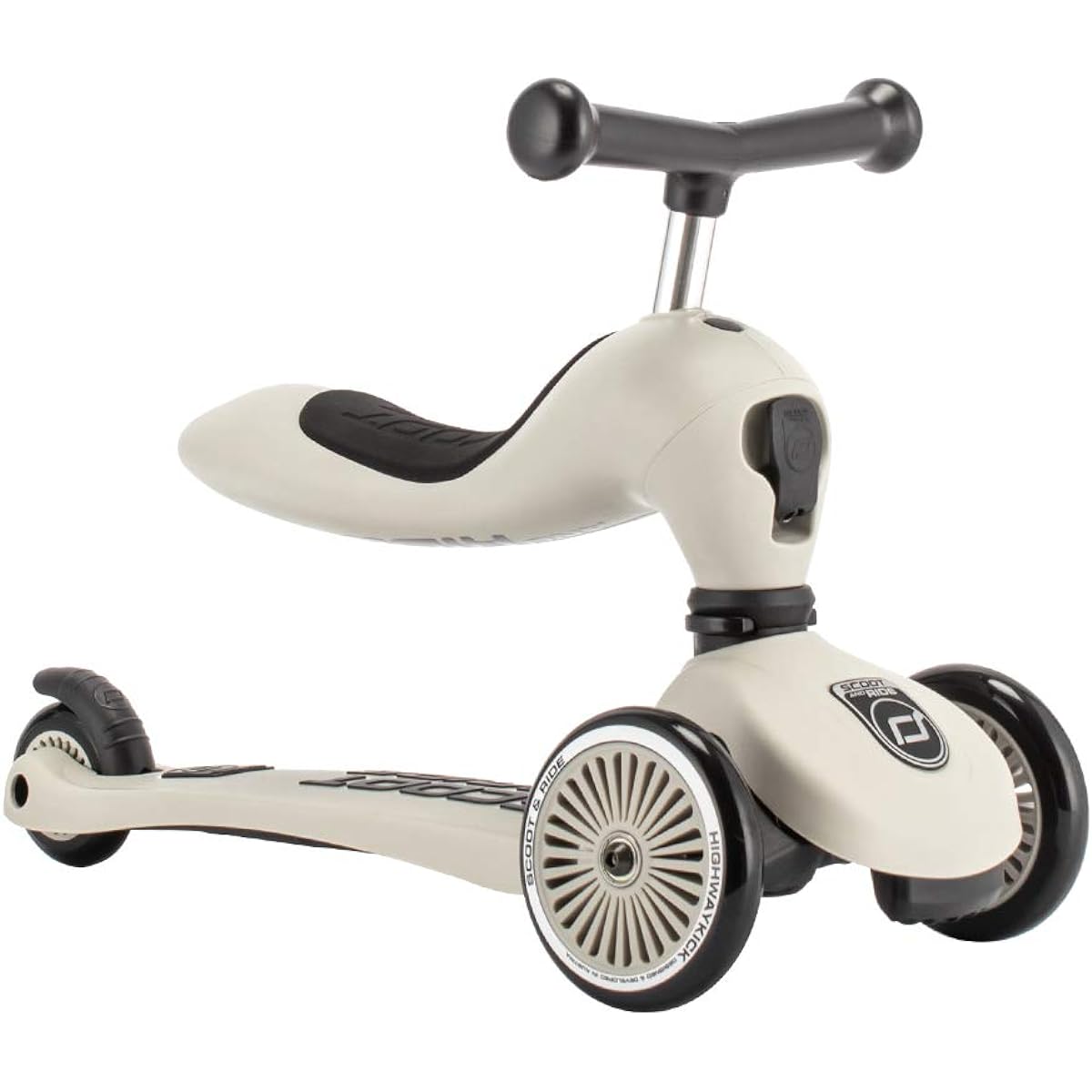 [Scoot & Ride] Scoot & Ride Kids Scooter Highway Kick 1 Kickboard Tricycle 2way 96268 Ash Highwaykick1 Ash [Parallel Import]