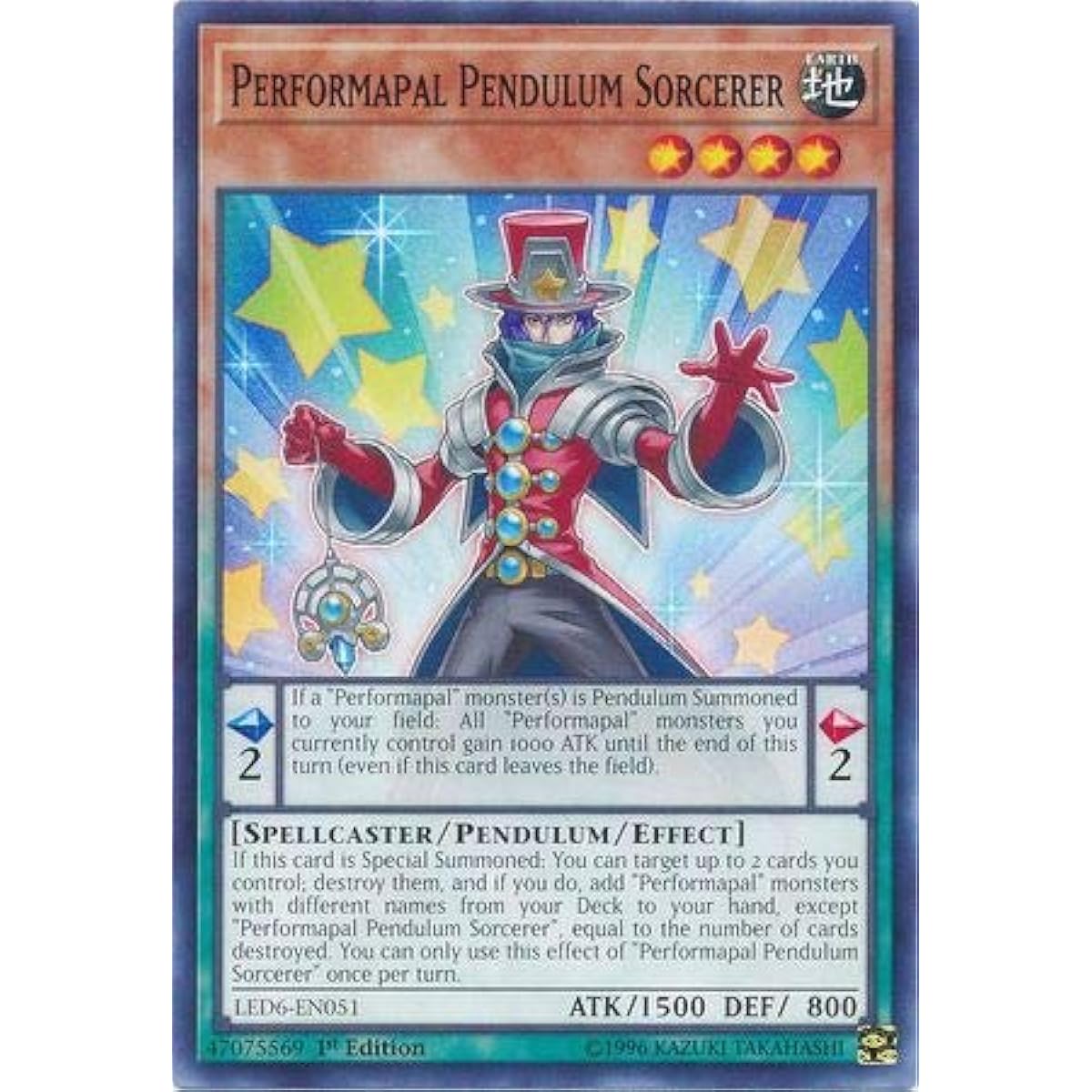 Performapal Pendulum Sorcerer - LED6-EN051 - Common - 1st Edition