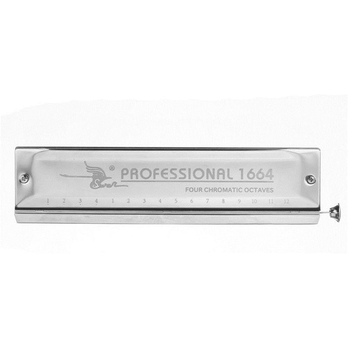 Harmonica, 16 holes, 64 tones, chromatic harmonica, wind instrument, for practice, harmonica, beginner's guide, suitable for children/beginners/professionals, gift