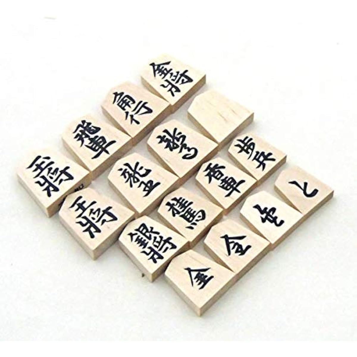 Tendo shogi pieces, carved pieces in official font, carved on white camellia, in paulownia box