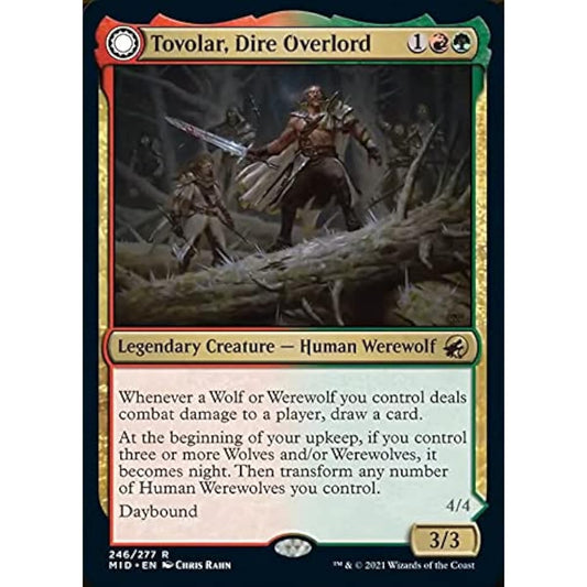 Magic: The Gathering - Tvorar, Dire Overlord // Tvorar, the Midnight Scourge (246) - Innistrad: Midnight Hunt