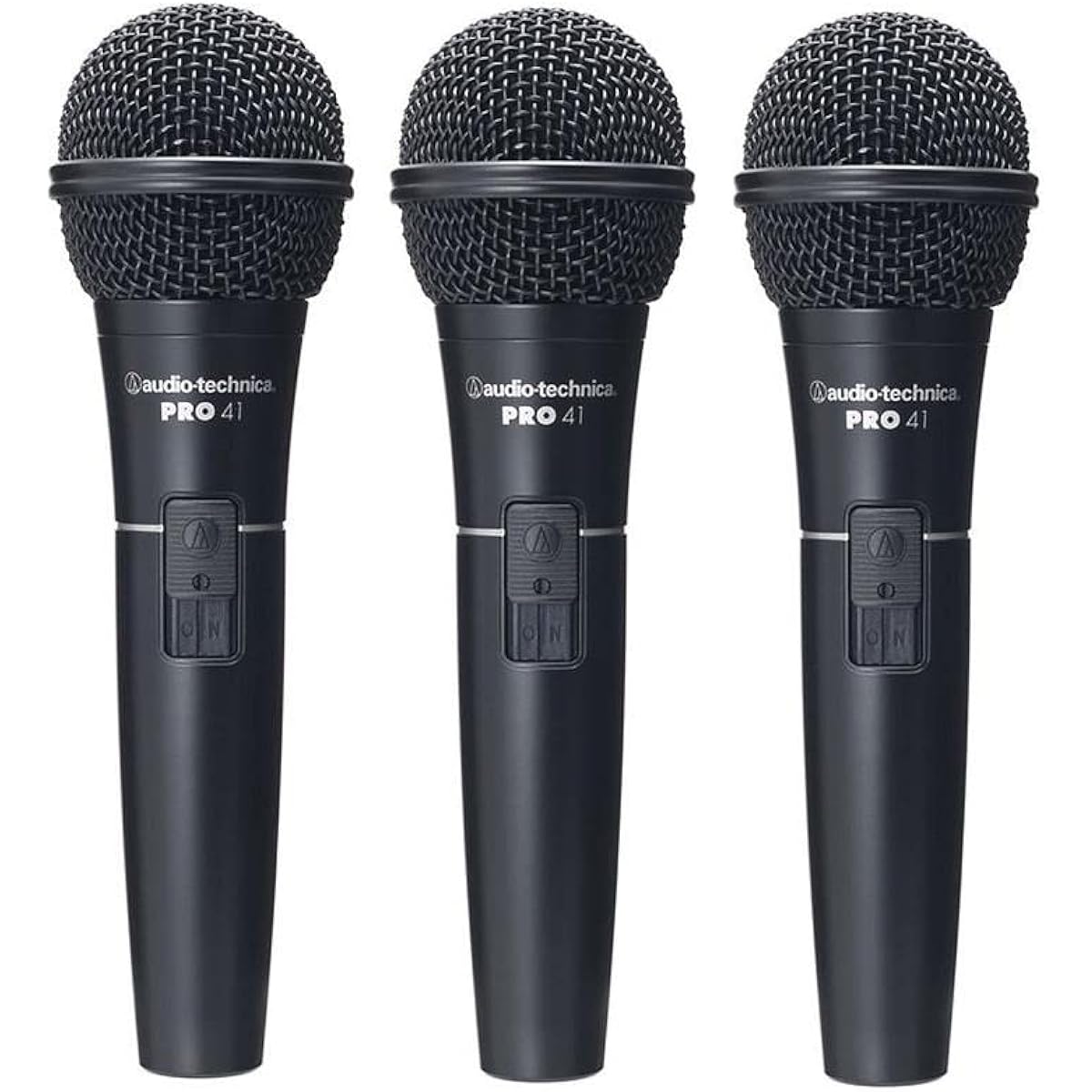 audio-technica PRO41 Dynamic Microphone with Switch, XLR Cable, Dedicated Pouch, Microphone Holder Included [Set of 3]