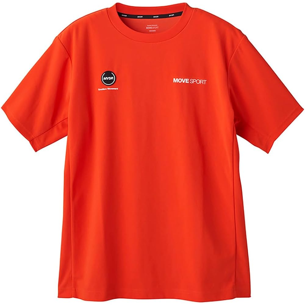 [DESCENTE] MOVESPORT Short Sleeve Crew Neck T-Shirt, Fast Drying, Dry Stretch, Reduces Stickiness, Training, Men's