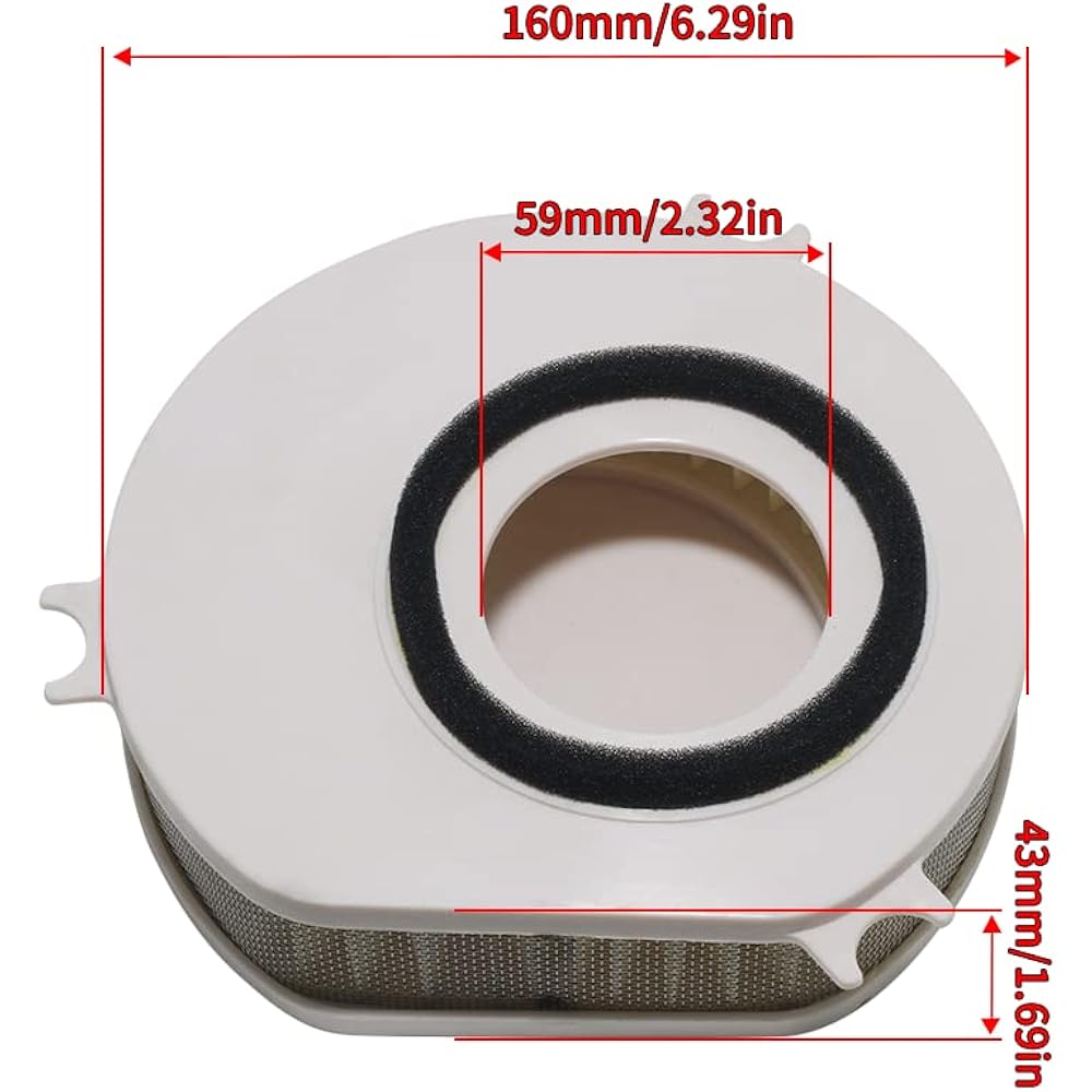 Yamaha Replacement Air Filter Yamaha 5EL-14451-00 For Yamaha XVS1100 Drag Star/V-Star Custom/V-Star Midnight Custom Yamaha XVS1100A XVS1100AT Yamaha Air Filter