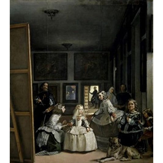 Posterazzi Las Meninas or the Family of Philip IV ca. 1656 Diego Velazquez (1599-1660 Spanish) Oil Painting Canvas Madrid Museum Spain Poster Print, (24 x 36)