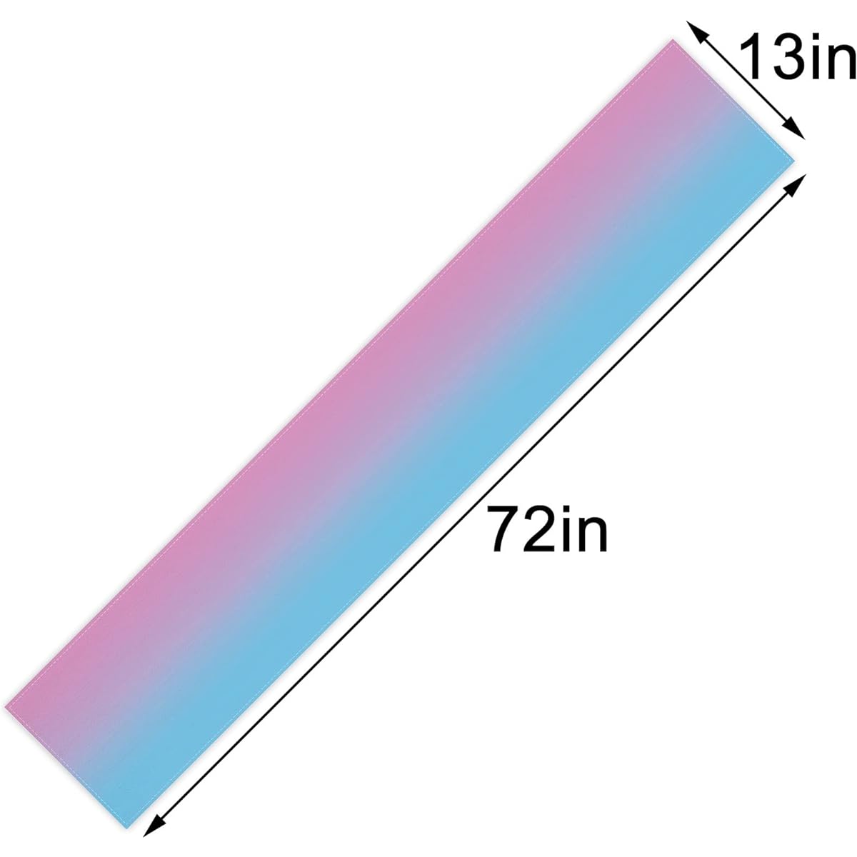 Linen Blue and Pink Gender Reveal Table Runner for Seasons Spring Summer Fall Winter Baby Shower Gender Reveal Home Kitchen Dining Room Table Decor