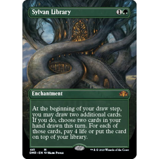 Magic: The Gathering - Sylvan Library (441) - Borderless - Dominaria Remastered