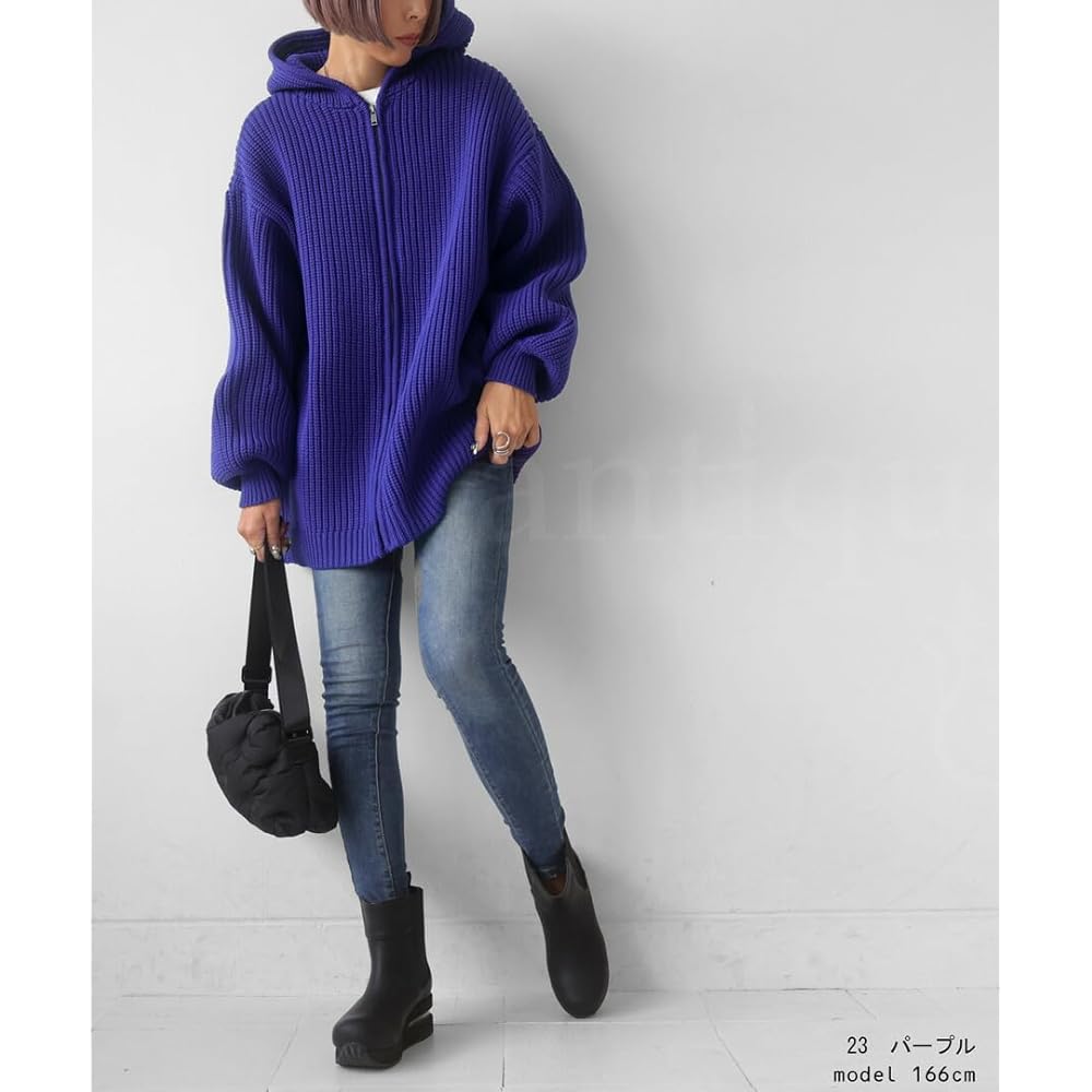 [antiqua] [Antica] Sponge Knit Parka Women's EZ-00003