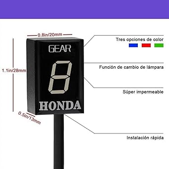 Speed Display Meter Plug Mount 1-6 Speed Motorcycle Gear Indicator For Honda CBR600RR CBR650F CB600F Hornet NC750X CB500F CB500X CB400X CB400SF