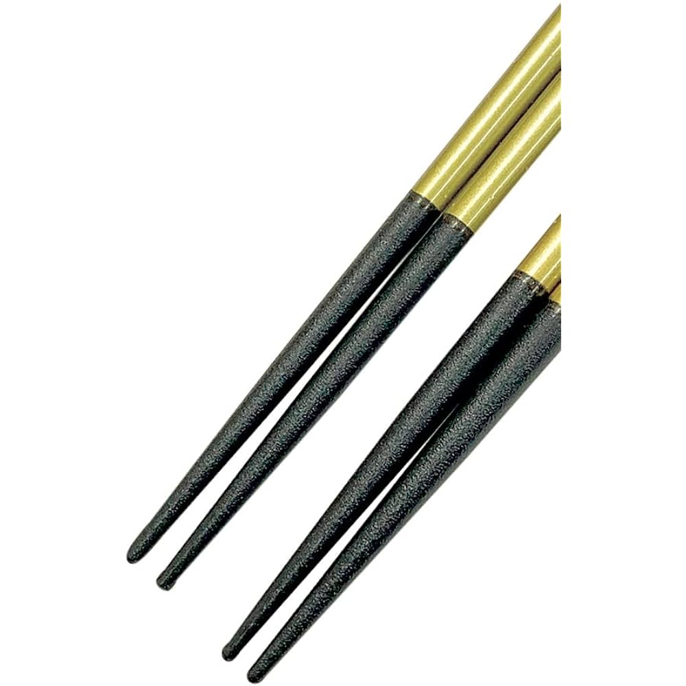 Couple chopsticks, Kinmaizakura, black, red, dishwasher safe, with paulownia box and wrapping, wedding anniversary, parents, father, mother, golden wedding, silver wedding, wooden wedding, celebration, present, gift [179]
