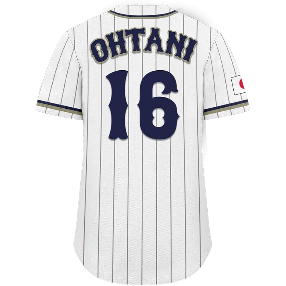 [Onegam] [Shohei Otani uniform] Shohei Otani name uniform number 16/17 Shohei Otani player support replica uniform Size: Boys to adults