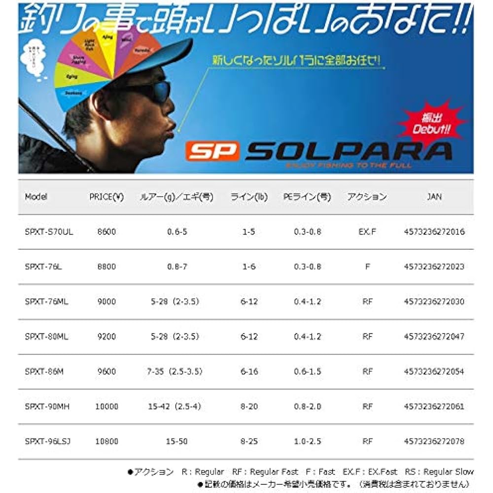 Major Craft Jigging Rod Shaking Spinning Solpara X SPXT-90MH Seabass Egging Fishing Rod