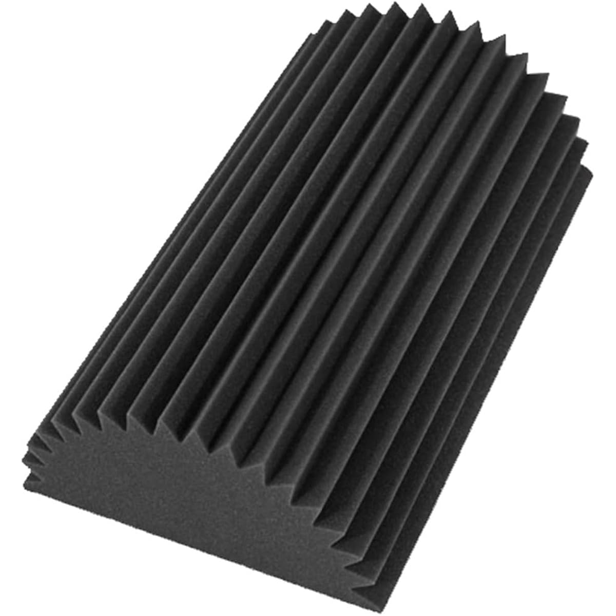 Acoustic Foam Panels,Decorative Sound Absorbing Foam,Bass Trap Soundproof Pads for Studio or Home Theater,Semicircle(Purple 20*20*50CM)(Black 20*20*50CM)