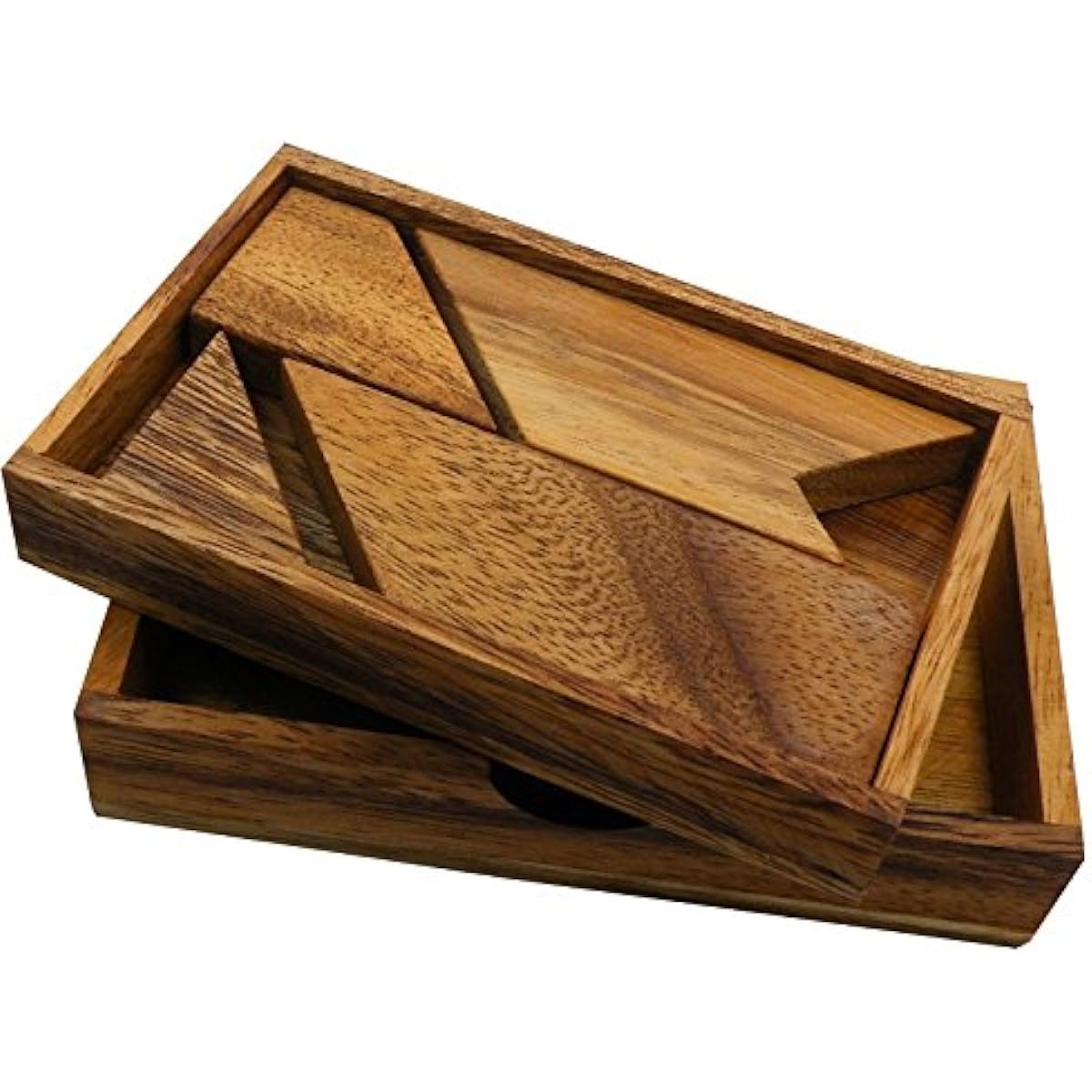 T Letter - Wooden Puzzle With Frame