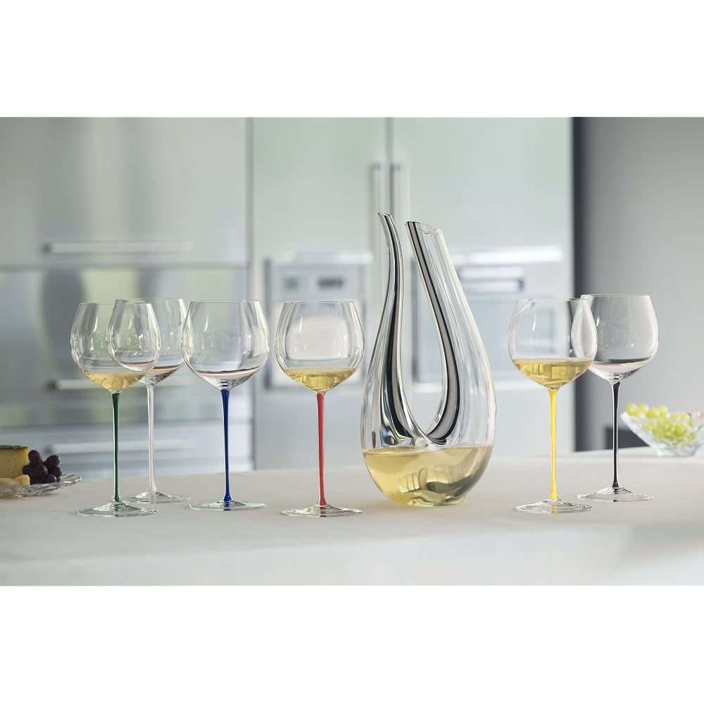 Riedel [Genuine Product] White Wine Glass Fat a Mano Oaked Chardonnay Green 620ml 4900/97G