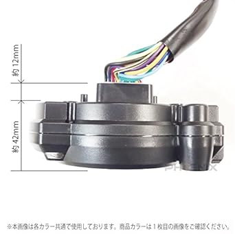 PHOENIX Digital Meter Speed Red Needle Black Panel Octopus 15000rpm Multifunctional Electric LCD Motorcycle Buggy Trike ATV etc. Universal Japanese Wiring Diagram Included