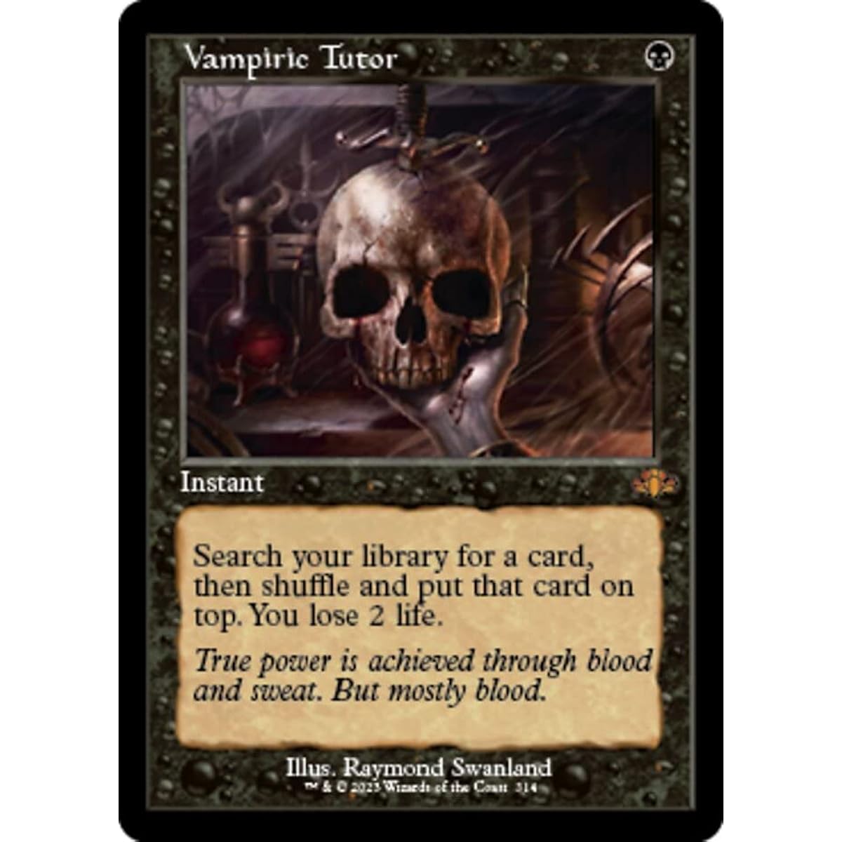 Magic: The Gathering - Vampire Tutor (314) - Retro Frame - Dominaria Remastered Edition