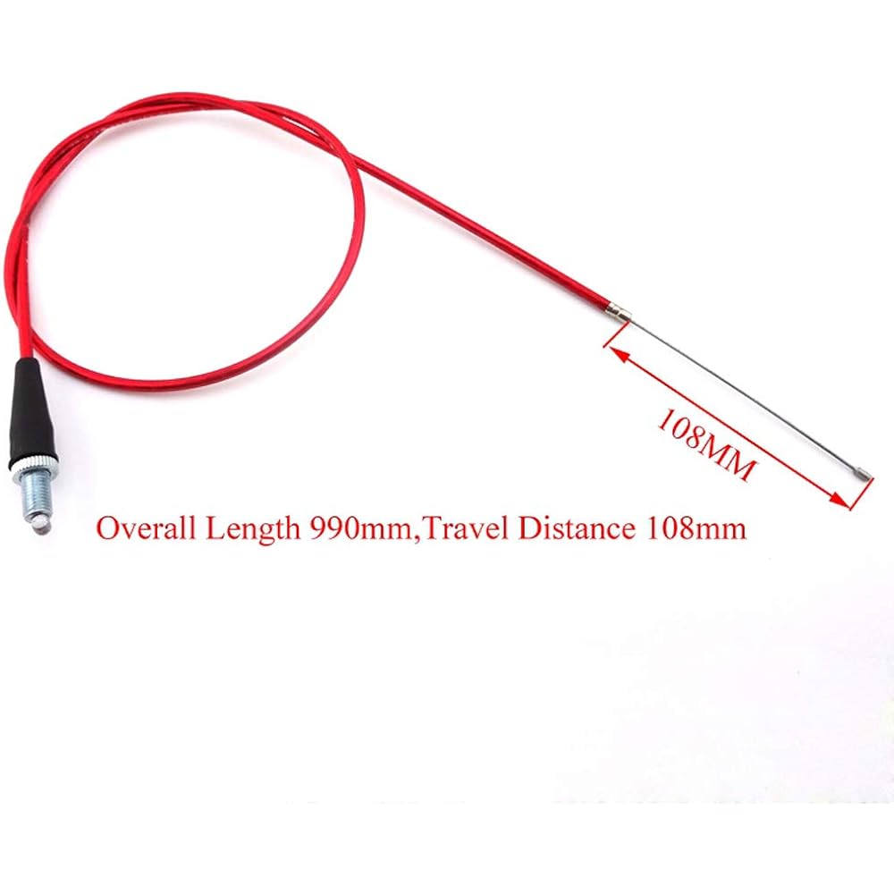 TC-Motor Red CNC Alloy Twist Throttle Cable Assembly Handle Grip XR CRF50 KLX Pit Dirt Trail Bike 50cc 70cc 90cc 110cc 125cc 140cc 150cc 160cc