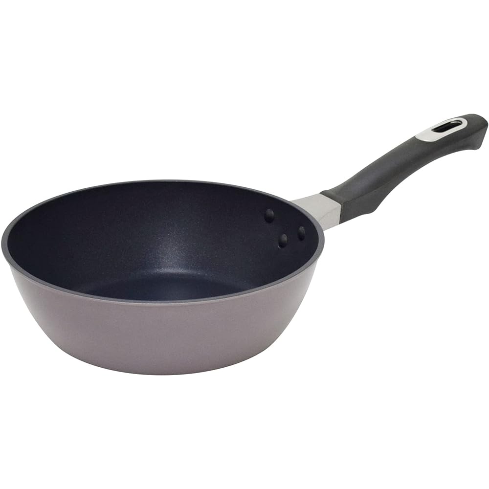 Urushiyama Metal Industry Made in Japan Deep Frying Pan 22cm UMIC Majesta - IH PFOA Free