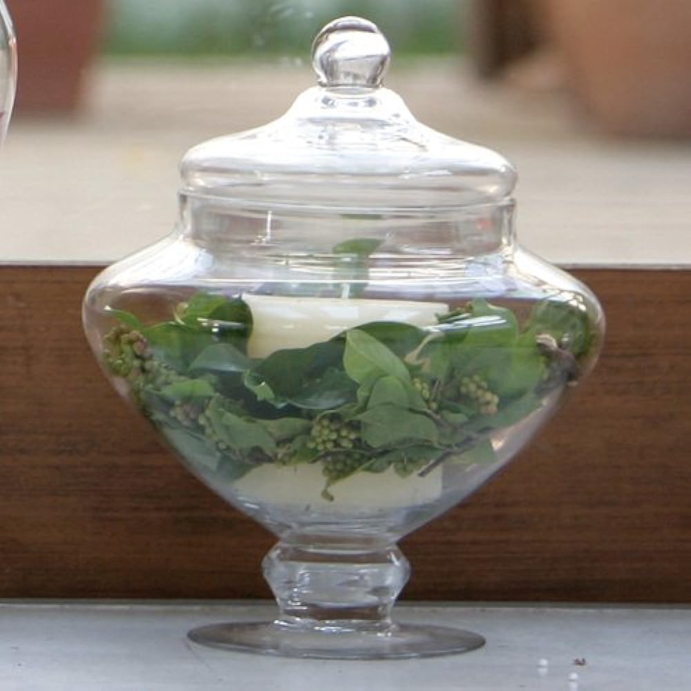 Dalton Storage Container Glass Jar Surire Height 305 x Width 252mm, Diameter 150mm GLASS JAR SOURIRE SG1408