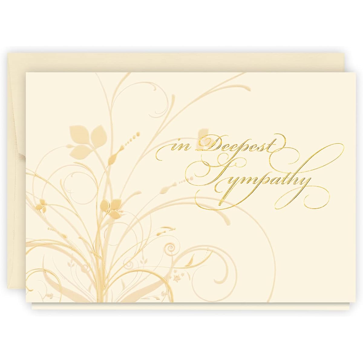 The Gallery Collection - Elegant Expressions Sympathy Card with Pearl Lined Envelope