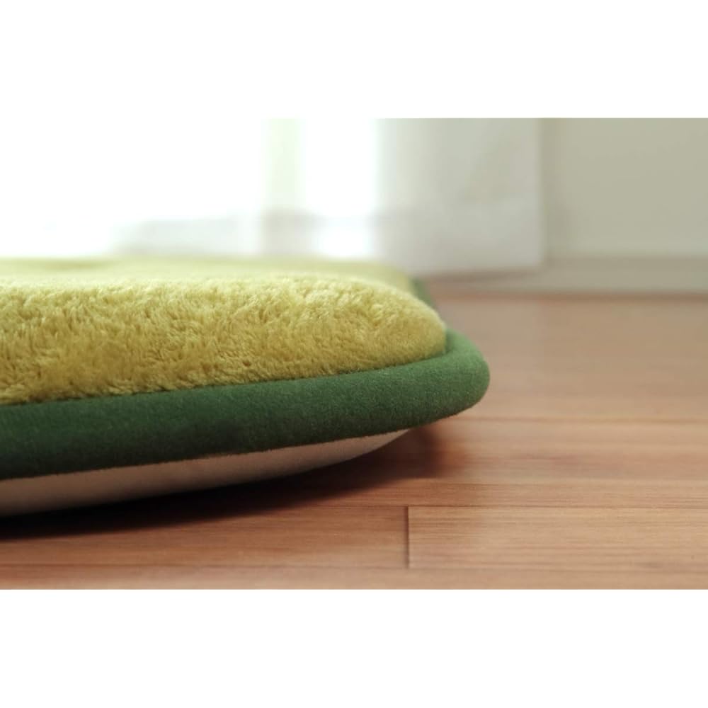 Ikehiko Rug Carpet Rectangle Smooth F Lay Green Approx. 190 x 240 cm Plump Flannel #7013919