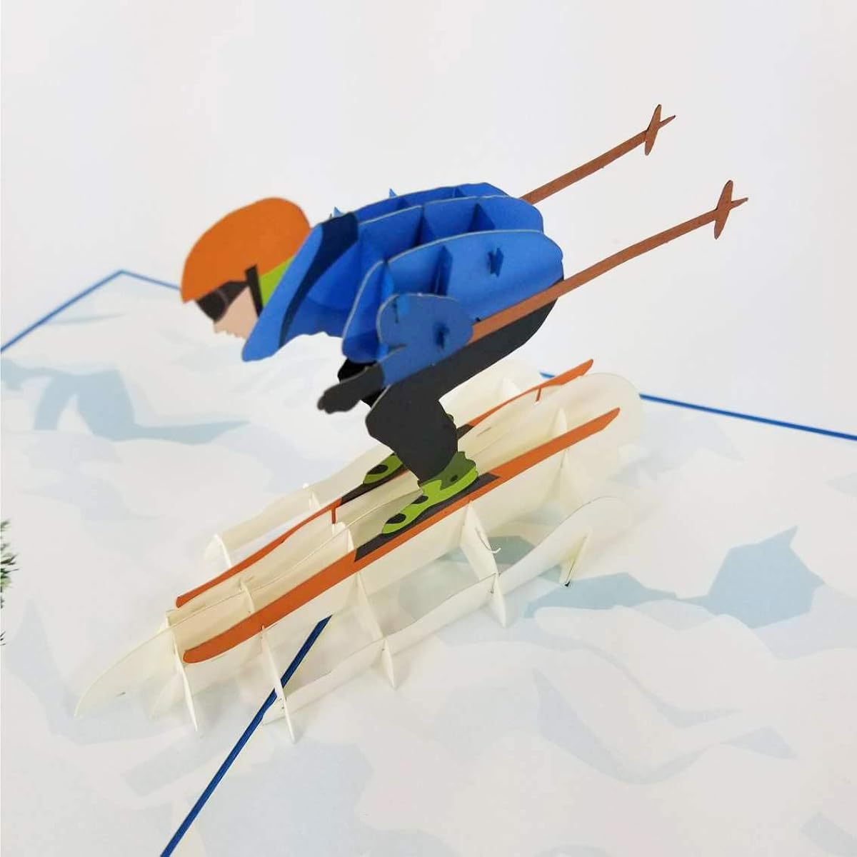Ski Greeting Cards - Pop Up Birthday Cards, Congratulations Cards, Retirement Cards, Thank You Cards for Dad, Mom, Daughter, Son, Friends, Sports Lovers, Ski Lovers | Pop Card Express