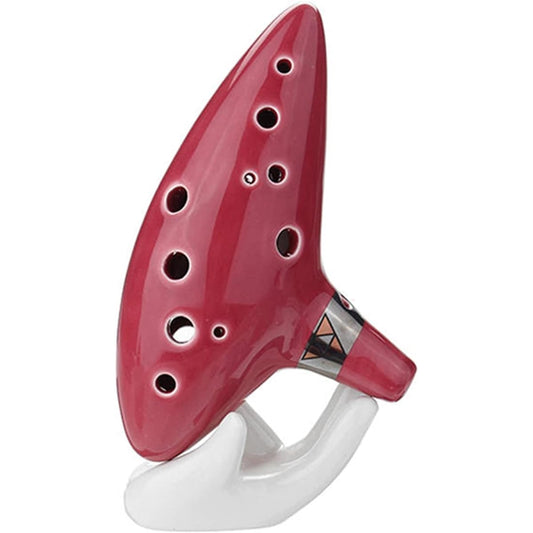 12 Hole Alto C Ceramic Ocarina Wind Instrument with Strap Music Gift Ocarina Musical Instrument for Beginners