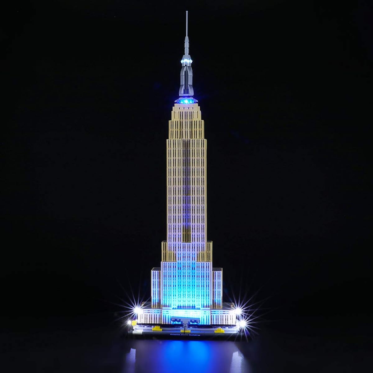 BRIKSMAX LED Light Kit for Architecture Empire State Building - Compatible with Lego 21046 (Lego Set Not Included)