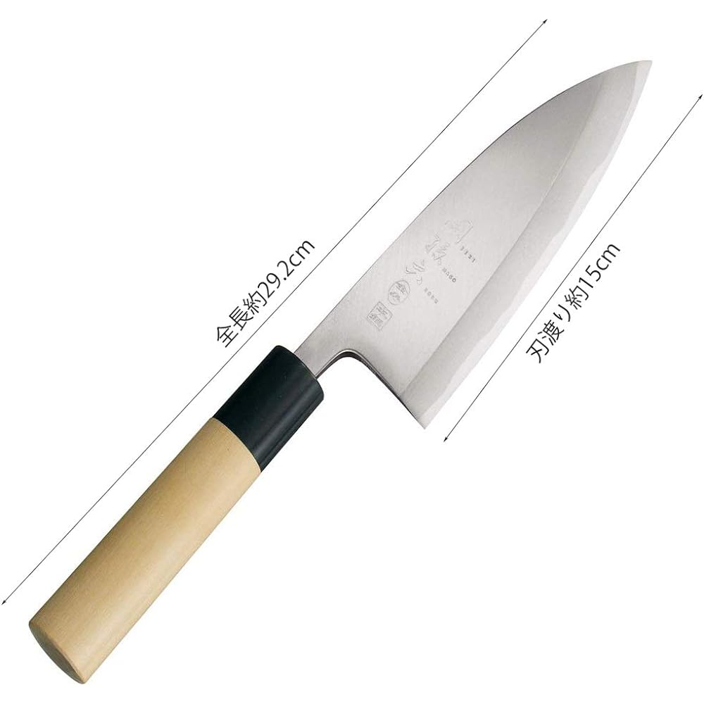 Kai KAI Deba Knife Seki Magoroku Kinju Genuine Steel 150mm Made in Japan AK5216