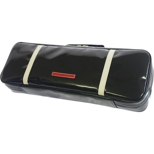 20% OFF Flute double case = S-clarinet case "Bullitt/wf" Black/Ivory, genuine leather red emblem [Waterproof fabric made in Germany x special temperature control function & shock absorbing material + waterproof zipper] Fabric from Germany, Made in Japan.