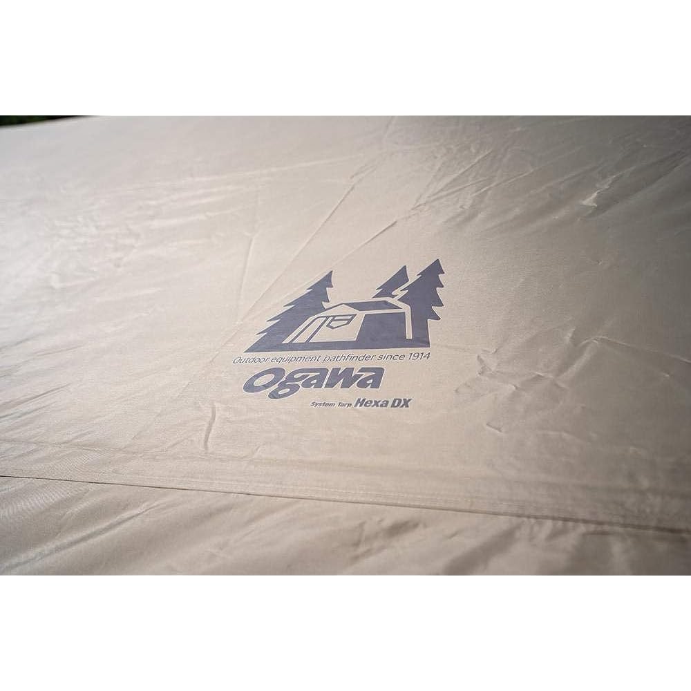 Ogawa Outdoor Camping Tarp System Tarp Hexa DX Dark Brown 3331