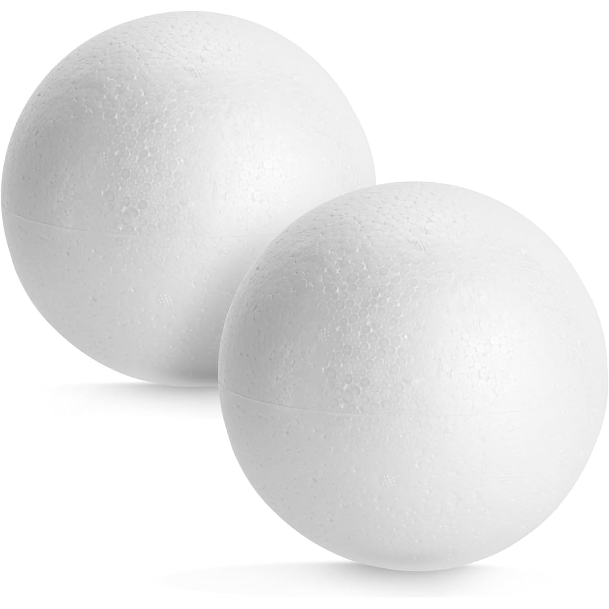 Craft Foam Balls - Large Smooth Round Polystyrene Foam Balls Craft Supplies Art/Ornaments Perfect for DIY/Wedding Decoration/Science Modeling/School Projects (White, 6 Inches Diameter)