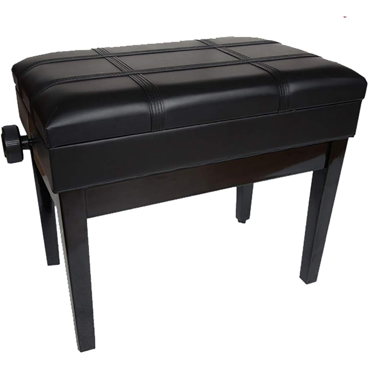 Piano bench Bookshelf and lifting piano stool Single piano stool Wooden piano stool Musical instrument stool Piano chair (Color: Black, Size: 55x33x50cm)