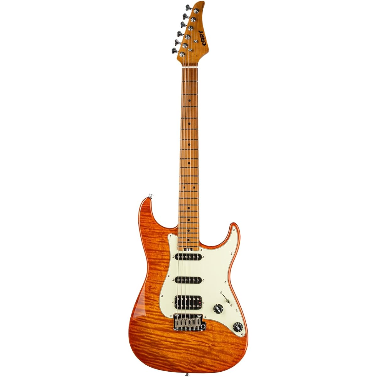 EART electric guitar, 6-string maple fingerboard solid body right-handed, stainless steel frets