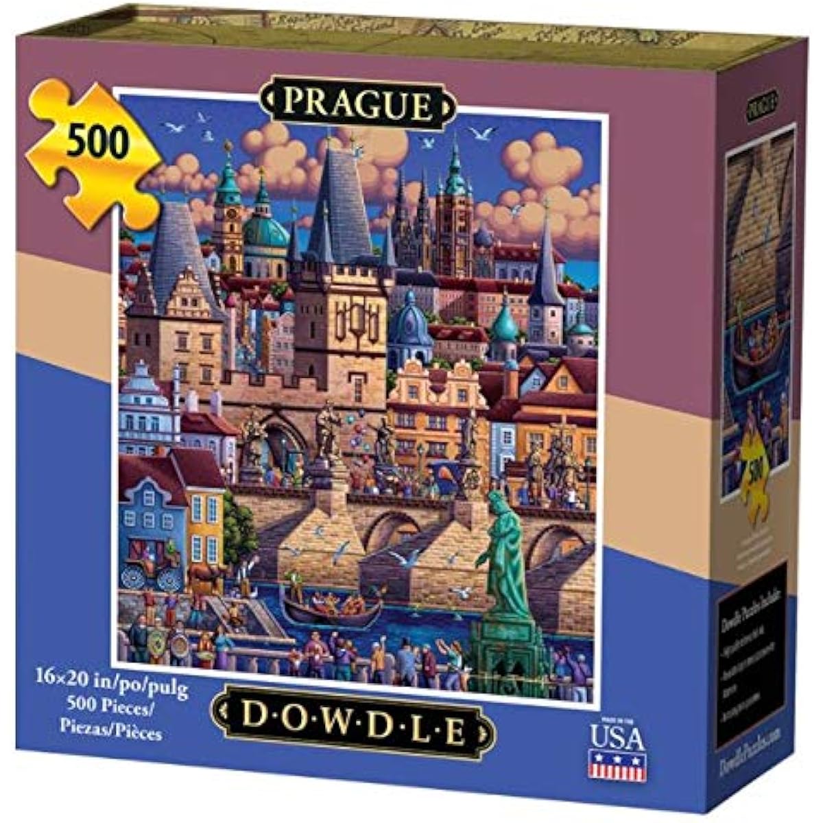 Prague Jigsaw Puzzle - 500 Piece Dowdle Folk Art 16" x 20"