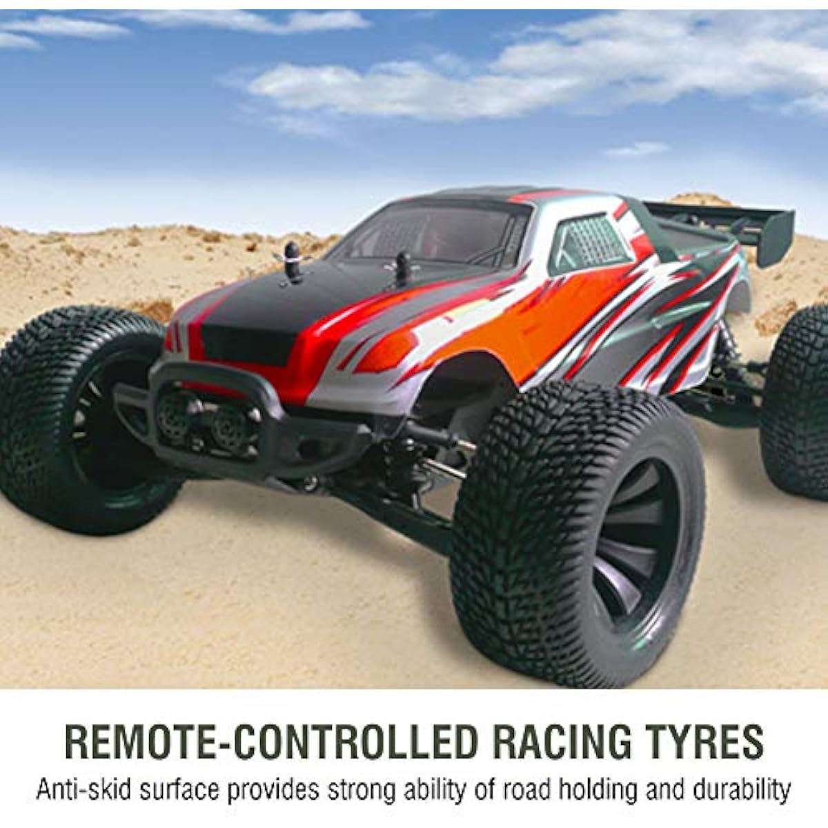 RC Car Wheels Black RC Car Tires Constant Resistance RC Car Hub Tires for 1:12 RC Car Racing Car Truck